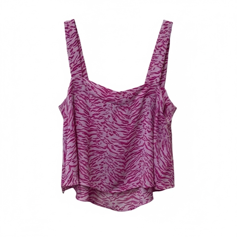 Buddy Love pink zebra print tank top, medium
